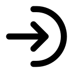 Arrow Right To Arc SVG Icon